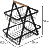 Ruhhy 24265 two-Tier fruit/Vegetable Basket - (17961-0)