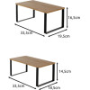 Ruhhy Bamboo Kitchen Shelf - 2 Pcs 25661 - (18107-0)