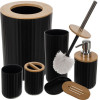 Ruhhy Bathroom Accessories Set - Black 24636 - (17842-0)