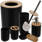 Ruhhy Bathroom Accessories Set - Black 24636 - (17842-0)
