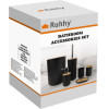 Ruhhy Bathroom Accessories Set - Black 24636 - (17842-0)