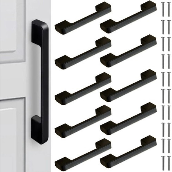Ruhhy Black Furniture Handle - 10 pcs. 24190 - (17733-0)