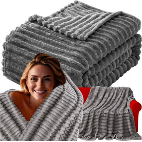 Ruhhy Blanket 1.6x2m - Gray 24494 - (17923-0)