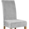 Ruhhy Chair Cover - Gray Velvet 22979 - (17323-0)