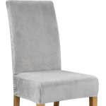 Ruhhy Chair Cover - Gray Velvet 22979 - (17323-0)