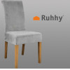Ruhhy Chair Cover - Gray Velvet 22979 - (17323-0)