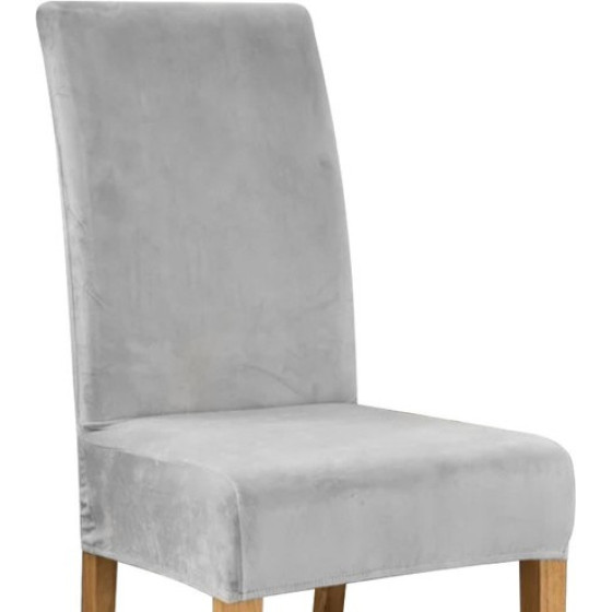Ruhhy Chair Cover - Gray Velvet 22979 - (17323-0)
