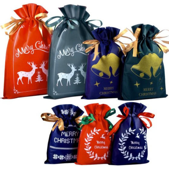 Ruhhy Christmas Bags - Set Of 8 22251 - (17156-0)