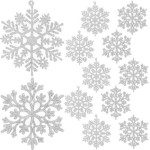 Ruhhy Christmas Baubles - Snowflakes 12pCs 22516 - (17032-0)