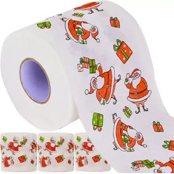 Ruhhy Christmas Toilet Paper - 4 pcs. 20353 - (16298-0)
