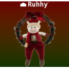Ruhhy Christmas Wreath For Door - Elf 22350 - (17058-0)