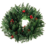 Ruhhy Christmas Wreath For Door Decorative Ornament Ornament 60cm Dense Xxl - (16944-0)