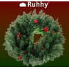 Ruhhy Christmas Wreath For Door Decorative Ornament Ornament 60cm Dense Xxl - (16944-0)