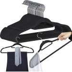 Ruhhy Clothes Hanger 20pCs - Black 22536 - (17021-0)
