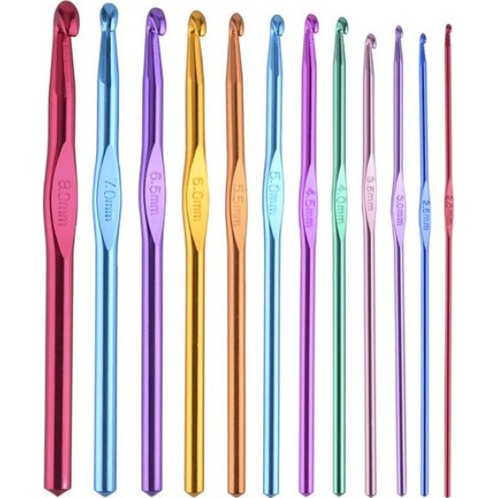 Ruhhy Crochet Hook Set 12pcs. - (5257-0)