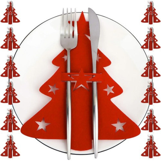Ruhhy Cutlery Case - Christmas Trees 12 pcs. 22304 - (16983-0)