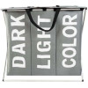 Ruhhy Laundry Basket - 3 Compartments On a Foldable Frame - (14991-0)