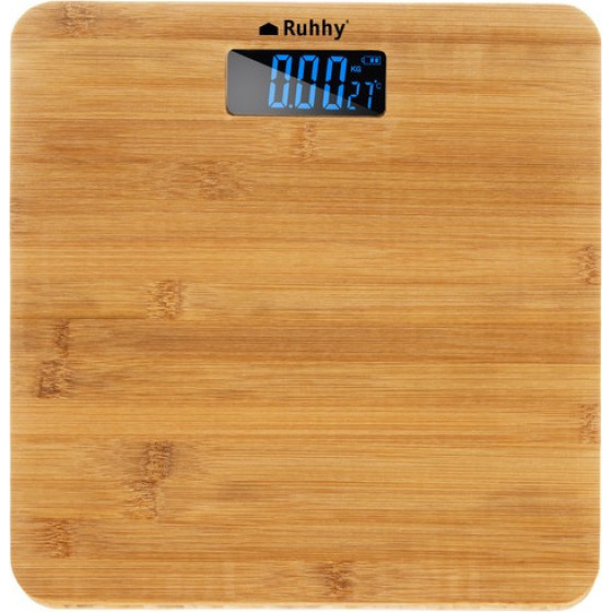 Ruhhy Lcd Bathroom Scale - Wooden 22522 - (17268-0)