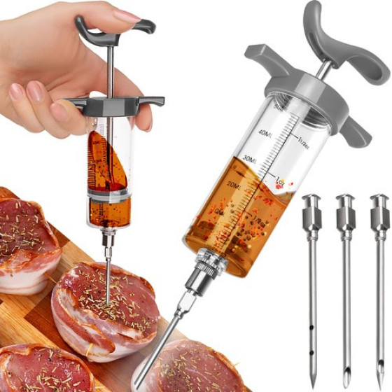 Ruhhy Meat Injector + 3 Needles 23055 - (17297-0)