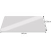 Ruhhy Protective Mat Under The Chair 100x140cm - Milky - (16763-0)