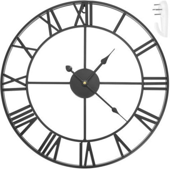 Ruhhy Retro Wall Clock - Black - (14718-0)