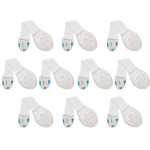 Ruhhy Security - Lock For Cabinets 10 pcs. White - (12461-0)