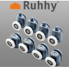 Ruhhy Shower Cabin Wheel - Set Of 8 - (11967-0)