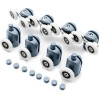 Ruhhy Shower Cabin Wheels Set Of 8 KK9646 - (14214-0)