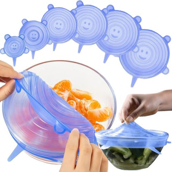 Ruhhy Silicone Lids - Set Of 6 - (14985-0)