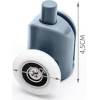 Ruhhy Single Lower Shower Cubicle Castor - (14216-0)