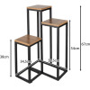 Ruhhy Standing Flower Stand 67cm 25626 - (18122-0)