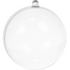 Ruhhy Transparent Baubles 10cm - Set Of 5 22276 - (16922-0)