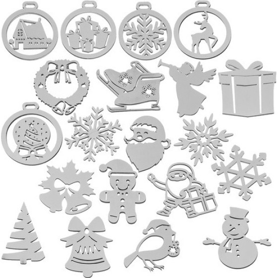Ruhhy Wooden Baubles - 20pCs - (17963-0)