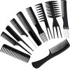 Soulima Hairdressing Combs - Set Of 10 - (11626-0)