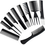 Soulima Hairdressing Combs - Set Of 10 - (11626-0)