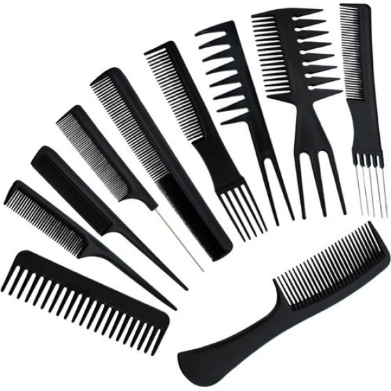 Soulima Hairdressing Combs - Set Of 10 - (11626-0)
