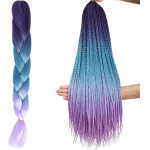 Soulima Synthetic Hair Braids Ombre blue/Purple W10342 - (14489-0)