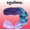 Soulima Synthetic Hair Braids Ombre blue/Purple W10342 - (14489-0)