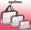 Soulima Transparent Cosmetic Bag 3 In 1 21448 - (16650-0)