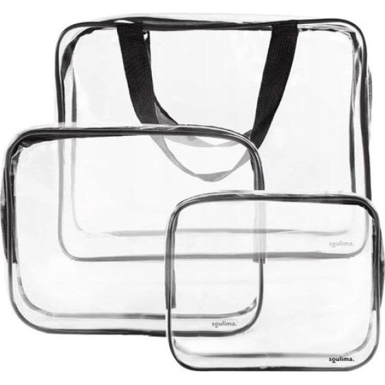 Soulima Transparent Cosmetic Bag 3 In 1 21448 - (16650-0)