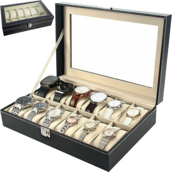 Soulima Watch Organizer 12 Compartments - (14967-0)