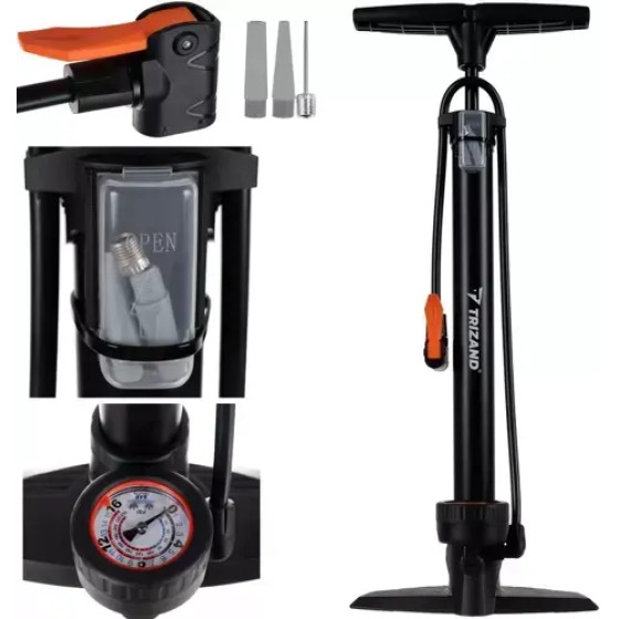 Trizand 19164 Floor Pump With Hose - (16198-0)