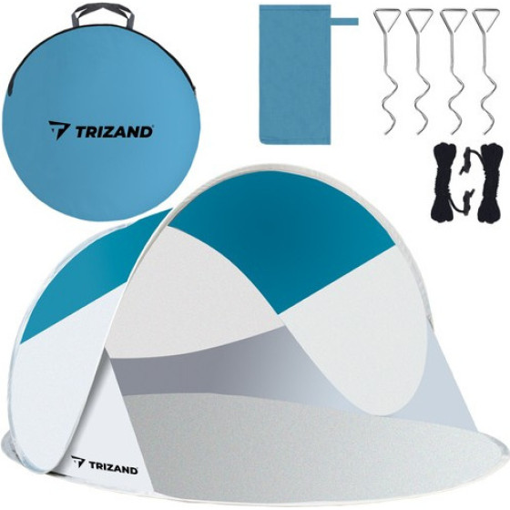 Trizand Beach Tent 220x120x90cm - Turquoise - Gray - (14600-0)