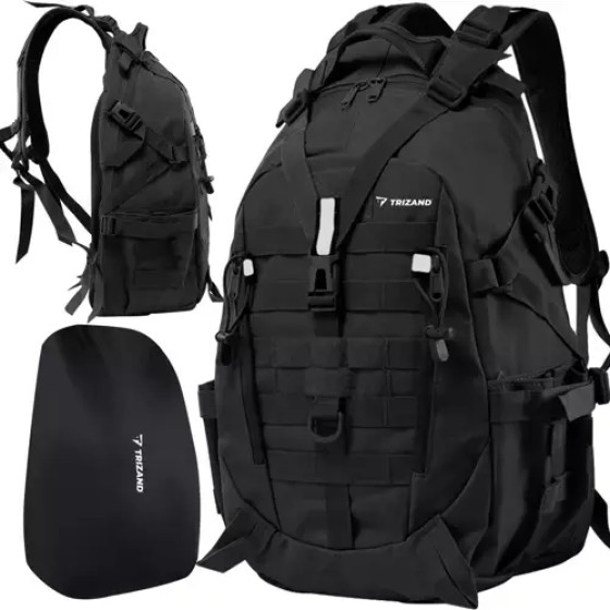 Trizand Military/Hiking Backpack Black 20534 - (16408-0)