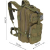 Trizand Small Green Hiking Backpack 23243 - (17422-0)