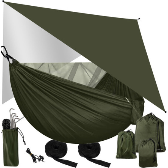 Trizand Tourist Hammock With Tarp And Mosquito Net 260x140 Cm - (18086-0)