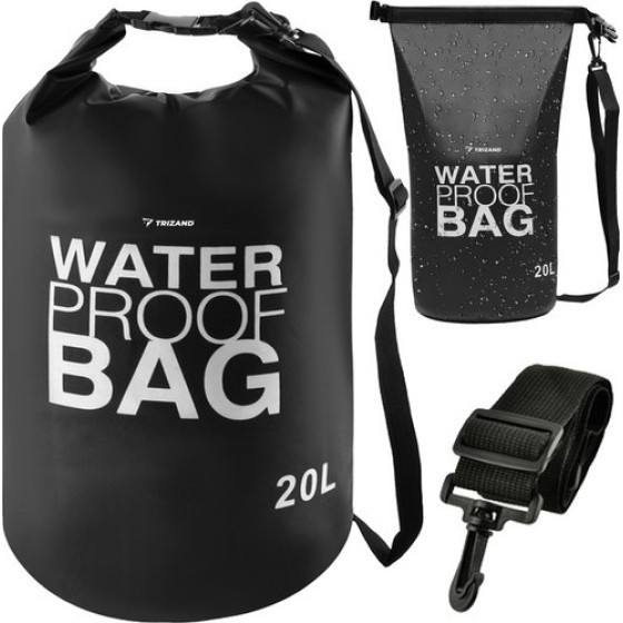 Trizand Waterproof Bag 20L Black 23566 - (17642-0)