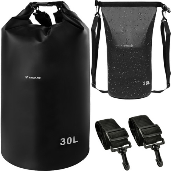 Trizand Waterproof Bag 30L Black 23568 - (17643-0)