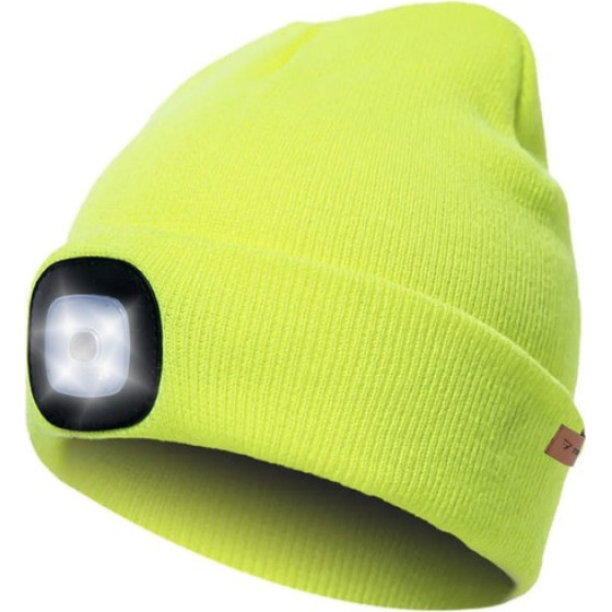 Trizand Winter Hat With Flashlight - Yellow 22664 - (16997-0)
