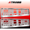 Xtrobb License Plate Frame 2 Pcs 22048 - (16791-0)